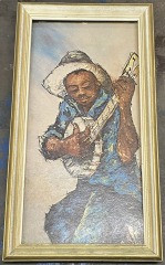 Peaceful Mellow Playing Banjo Art