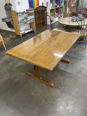 Solid Wood Trestle Table