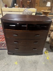Small brown entertainment center-2277