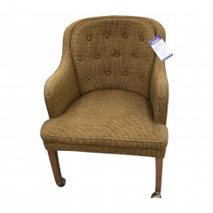 Mustard & Black Rolling Chair
