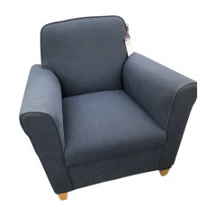 Navy Blue Upholstered Arm Chair