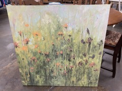 Verdent Floral Impressionist Canvas Print