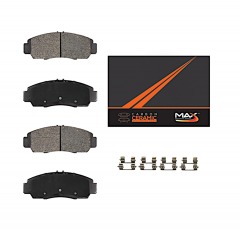 2416G3 | MAX ADVANCED BRAKES Carbon Ceramic Brake Pads w\/ Hardware Clips | CMD0914