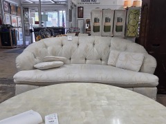 White Love Seat