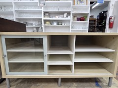 Ikea Blond & Glass Entertainement Unit