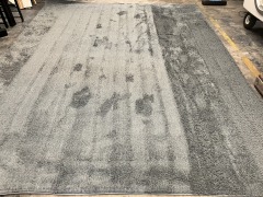 Unique Loom Solid Blue Shag Area Rug 9x12