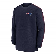 2460P3 | NIKE New England Patriots Sideline Coach Long Sleeve Top | LARGE | NAVY