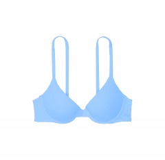 2458P2 | VICTORIA'S SECRET Pink Wear Everywhere Push-Up Bra | 32B | LIGHT DENIM