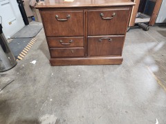 hiden desk and file cabbinet