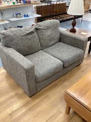 BLACK\/GRAY MIXED CUSHION LOVE SEAT