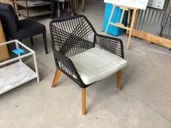 Made4Home Black Rope Chair