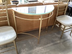 Gold Console Table