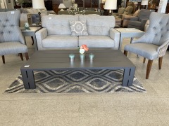 Black outdoor table