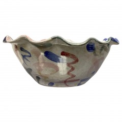 Vintage Confetti Pottery Bowl