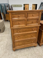Pine 7 drawer bureau
