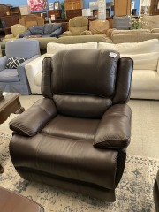 Leather recliner