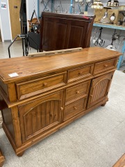 Pine dresser with mirrior