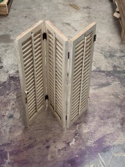 Small Wood Tri-Fold shutters