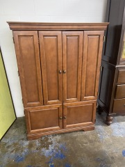 Wood Look Armoire TV Cabinet