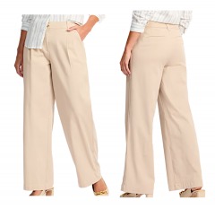 2503P6 | DEMOCRACY Wide Leg Pleated Trouser | 2 | BEIGE