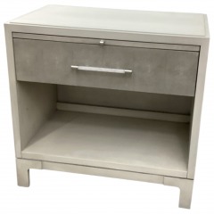 Vanguard Light Grey One Drawer Nightstand