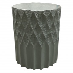 Vanguard Light Green Stone Drum End-Table