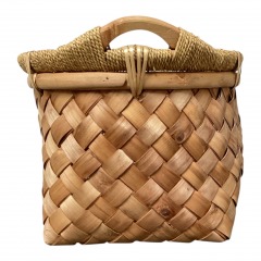 Large Wooden Handle Basket