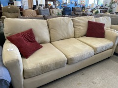 Cream Microfiber Couch