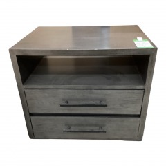 Carey 2 Door Open Shelf Nightstand
