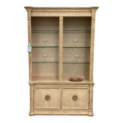 Lighted 6 Glass Shelves Display Cabinet