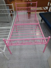 PINK METAL TWIN BED FRAME
