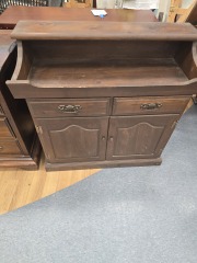 DARK PINE 2 DRAWER 2 DOOR DRYSINK