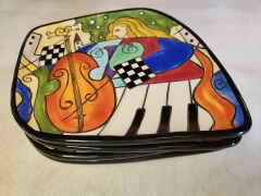 Studio Design Works Musical Theme 4 plate set