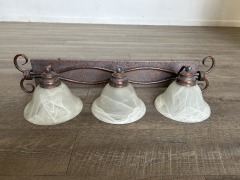 Vanity Light Fixture (Brown Finish)