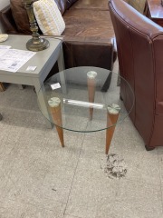 Glass Retro end Table