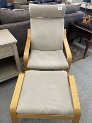 Ikea Chair & Ottoman