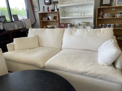 Off White Two Seater Sofa