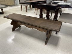 Wooden bench