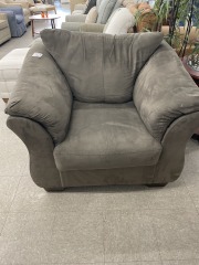 Brown Microsuede Chair