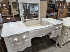 White Wash Vanity Table