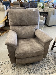 Grey Microfiber Recliner