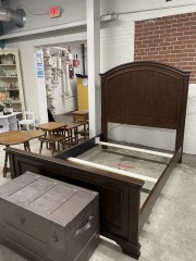 Traditional Dark Wood Full Bed Frame