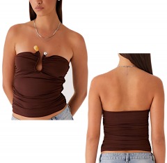 2592R9 | PEPPERMAYO Rudy Tube Top | SIZE 2 | BROWN