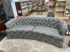 Vintage Floral Boomerang Couch