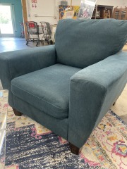 Modern Teal Deep Seated Armchair