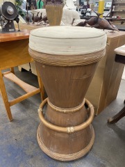 Adorable Parrot Pattern Tiki Stool
