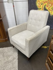 Modern Beige Secret Recliner