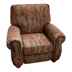 Red Leaf Pattern Reclining Chair