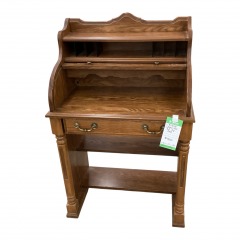 Small Oak Roll Top Desk