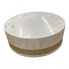 Vanguard Round White Cocktail Table